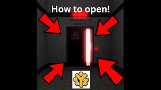 Roblox site 77 door opened in site 76 get access to the private beta NOW [upl. by Liew122]