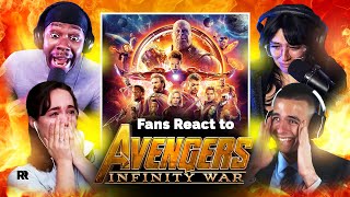 Marvel Studios Avengers Infinity War Official Trailer 1 Reaction Mashup [upl. by Gerger356]