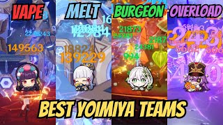 8 BEST  STRONGEST C0 YOIMIYA TEAMS  Spiral Abyss Showcase  Guide  Genshin Impact [upl. by Amehsat]