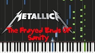 Metallica  The Frayed Ends Of Sanity ♫ Instrumental  Synthesia [upl. by Ruthy401]