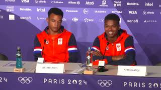 Netherlands Wins Mixed 4x400m Gold At Paris 2024  Press Conference [upl. by Feeney]