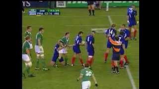 2003 Rugby coupe du monde France Irlande Quart De Finale 43 21 [upl. by Nosiram]