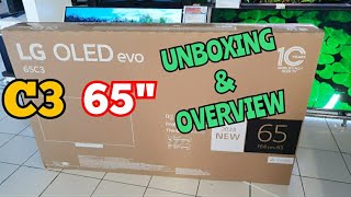 LG OLED evo C3 65quot 4K Smart TV 2023  Unboxing Overview💯🔥 [upl. by Fara854]