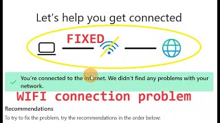 how to fix WIFI connection problem in Laptop and Desktop Windows 11 10 8 7 [upl. by Adama]