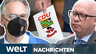 Landtagswahl in SachsenAnhalt CDU klarer Wahlsieger  AfD zweitstärkste Kraft  WELT Newsstream [upl. by Malliw]