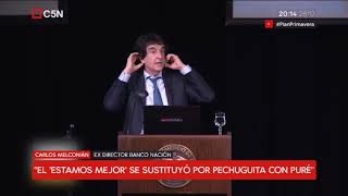 Carlos Melconian quotPARA EL FMI LA ARGENTINA ES UN BOMBÓNquot [upl. by Enomyar]