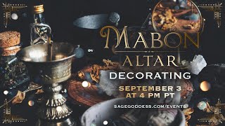 Mabon Altar Decorating Party [upl. by Enirehtahc878]