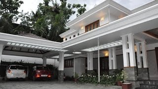 Kerala House Design  4 Bed room house  Long sitout [upl. by Acnalb]