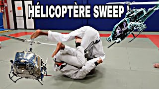 JJB HÉLICOPTÈRE SWEEP  RENVERSEMENT DELARIVA TECHNIQUES JIUJITSU BRÉSILIEN JIUJITSU [upl. by Naimaj24]