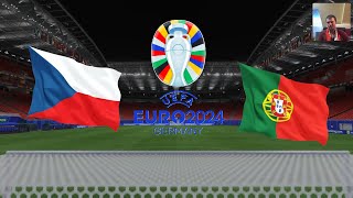 ČESKO VS PORTUGALSKO EURO 2024 FC 24 PS5 [upl. by Nhguavahs]