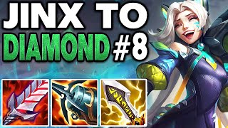 The New Best Jinx Build  Jinx Unranked to Diamond 8  League of Legends [upl. by Zulaledairam]