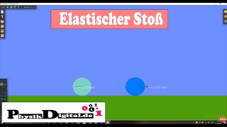 Elastischer Stoß  Simuliertes Experiment [upl. by Tan]