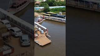 E ASSIM TODOS OS DIA AQUI NO PORTO FLUVIAL DA BALSA TRAVESSIA DO RIO ARAGUAIA [upl. by Nigrom]