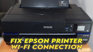 Fix Epson Printer Not Connecting to the WiFi [upl. by Arocet616]