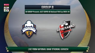 Live  Karachi Whites vs Hyderabad  Match 31  National T20 202324  PCB [upl. by Mab703]