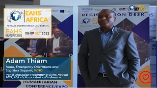 Interview with Adam Thiam WHO  EAHS Nairobi 2022 [upl. by Aynatahs]