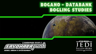 Bogling Studies locations  Bogano  Databank Collectibles  Star Wars Jedi Fallen Order [upl. by Rehpotsyrk]