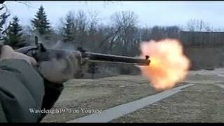 Muzzle loader in super slow motion 600 framessec [upl. by Yeltrab]