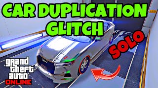 SOLO CAR DUPLICATION GLITCH  GTA 5 ONLINE  AFTER LASTEST UPDATED 169 EASY [upl. by Kendrah]