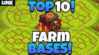 10 Insanely Effective TH10 Farming Bases [upl. by Amand]