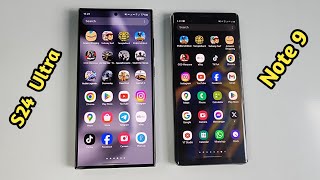 Galaxy S24 Ultra vs Galaxy Note9 Speed Test  2 [upl. by Tnerb]