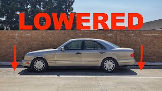 I LOWERED My Mercedes Benz w210 on Vogtland Springs [upl. by Thora636]