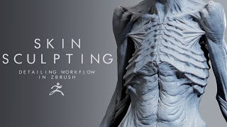 How to Sculpt SKIN DETAILS in ZBRUSH [upl. by Polish]