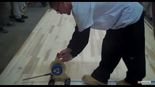 How to Prep Tape and Paint Game Lines on a Gym Floor  City Floor Supply [upl. by Egief]