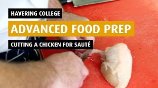 How To Fillet a chicken for sauté  Advanced Food Prep [upl. by Damara]