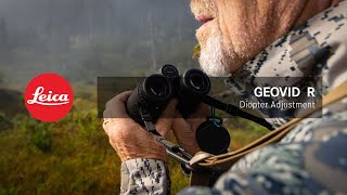 How to adjust the diopter setting on Leicas Geovid R rangefinging binocular [upl. by Meda]