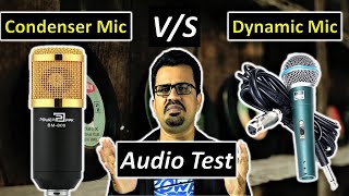 Condenser Microphone vs Dynamic Microphone  Whats The Difference  SINGING TEST  Hindi [upl. by Fiorenze]