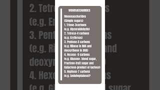 MONOSACCHARIDES  Triose Tetrose Pentose Hexose and Heptose  Biology Bloom [upl. by Nyleak]