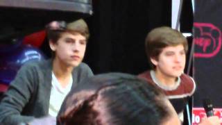 QampA with Dylan and Cole Sprouse at Millions of Milkshakes [upl. by Alil]