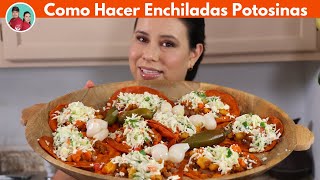 Otra Manera de Hacer ENCHILADAS Estilo POTOSINAS 🧐😲 [upl. by Cott]