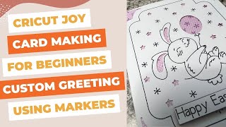 Cricut Joy Card Making For Beginners  Bunny Card [upl. by Aikel674]