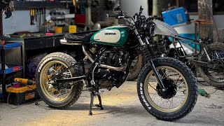 HONDA SUPREMO 150  Scrambler Build [upl. by Yule]