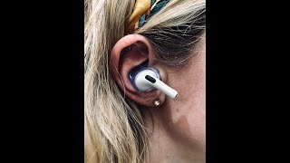 How to put your Apple AirPod Pro in your ears with Snugs [upl. by Nelg53]