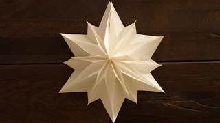 einfache Sterne zu Weihnachten basteln  paper stars tutorial  DIY [upl. by Ecnerewal]