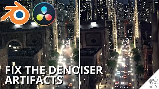 How to Fix the ugly Blender Denoiser Artifacts with just TWO CLICKS in Davinci Resolve Studio [upl. by Fleisig]