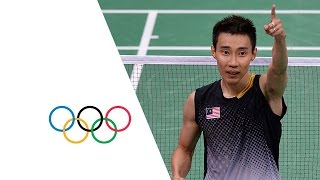 Badminton Mens Singles Semifinal  Malaysia v China  London 2012 Olympics [upl. by Britni676]