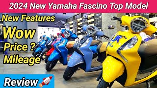 2024 New Yamaha Fascino Top Model Review  Price Mileage Engine Detailed Review  New Yamaha Fascino [upl. by Eelarac309]