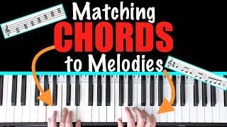 How to put Chords to a melody Piano Lesson [upl. by Belda]