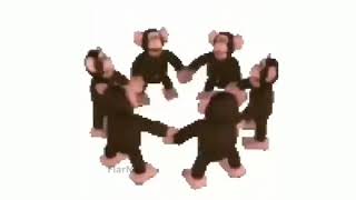 10 HOURS Happy Monkey Circle meme [upl. by Silvanus175]