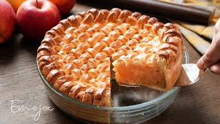 Apple Pie Recipe  Emojoie ASMR cooking [upl. by Ynnig195]