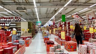 4K Jumbo huge store in Limassol Walking inside Christmas time [upl. by Ruthi]