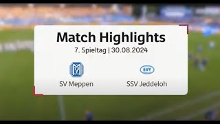 Highlights SV Meppen  SSV Jeddeloh II [upl. by Eulalee816]