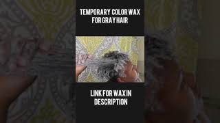 TEMPORARY COLOR WAX FOR GREY HAIR  MOFAJANG SILVER COLOR WAX  FIX DULL GRAY HAIR  SHORTS [upl. by Hoffman975]