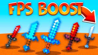 TOP 5 MCPE PVP TEXTURE PACKS FPS BOOST 120  Minecraft Bedrock [upl. by Moskow]