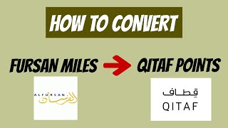 How to Convert Al Fursan Miles to Qitaf Points  A StepbyStep Guide [upl. by Ahsaele397]