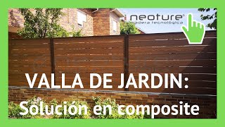 ⭐VALLA DE JARDIN ✅ Mira que IDEA y como puede quedar una cerramiento de valla en tu jardín [upl. by Cohbert369]